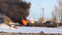 «Полыхала кабина водителя»: в Тольятти на Южном шоссе сгорел КАМАЗ