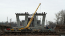 Рабочие надвинули пролетное строение Фрунзенского моста на 224 метра