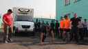 Ярославские заключенные тащили на себе трехтонный грузовик