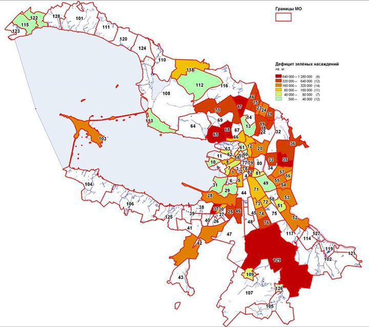 Санкт петербург карта экологии