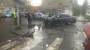 На перекрестке в Рыбинске разбились две иномарки: пострадала девочка