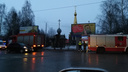В Архангельске на железнодорожном вокзале загорелась часовня
