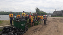 Жители Самары вывезли 120 мешков мусора с берега Волги в «Самарской луке»