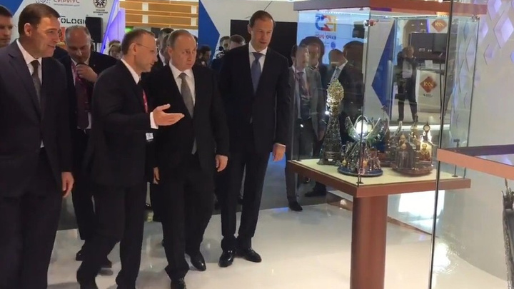 На выставке «ИННОПРОМ-2017» РМК презентовала Владимиру Путину «умную медь»