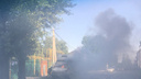 В Ростове спасатели потушили загоревшуюся на дороге «газель»