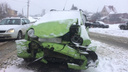 «Вылетела на встречку»: автомобилистка на «Дэу» спровоцировала ДТП на Красноглинском шоссе