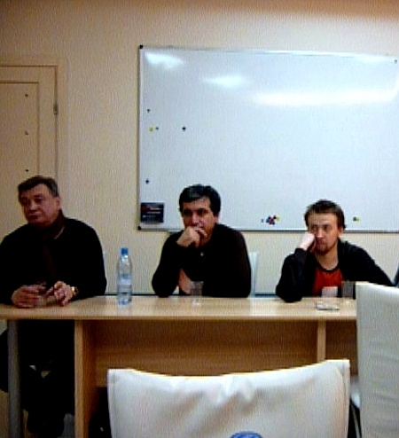 Слева направо: Сергей Кошонин, Михаил Оганесян, Дмитрий Егоров