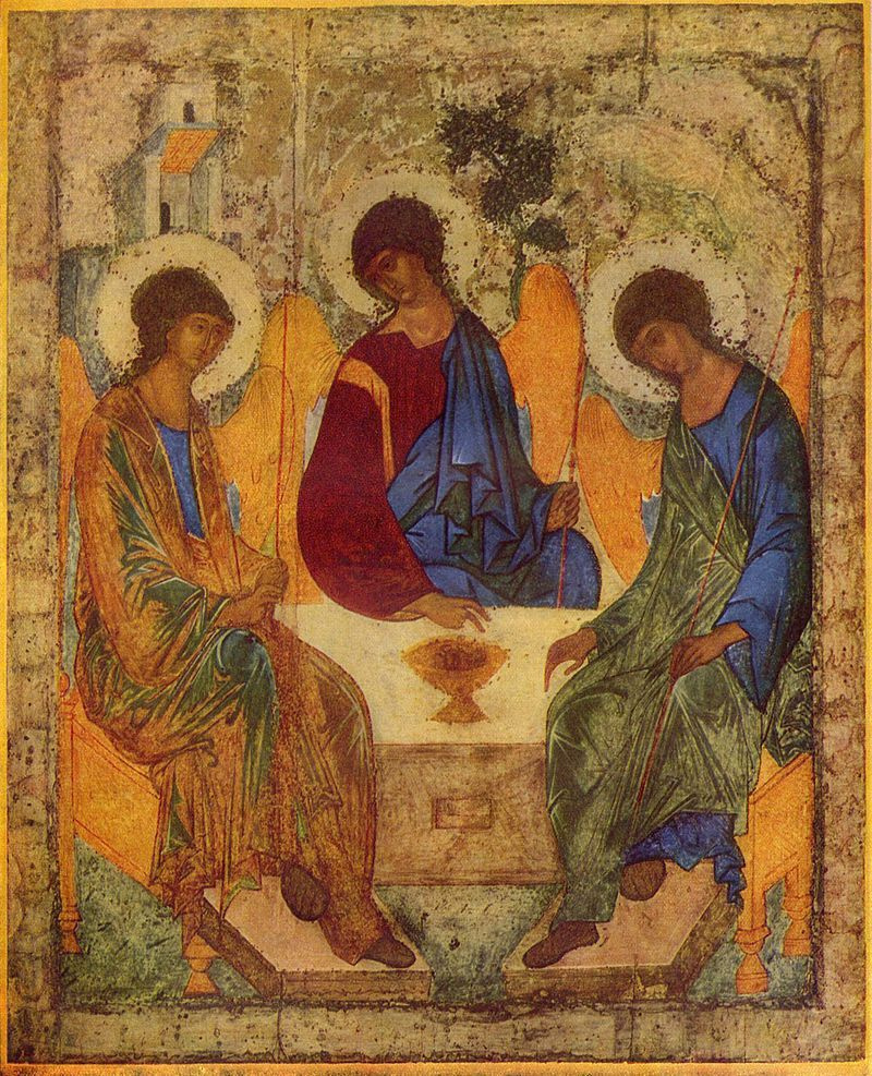 Андрей Рублев. Троица. Источник: Wikipedia