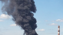 Пожар на Промышленном шоссе в Ярославле удалось уменьшить