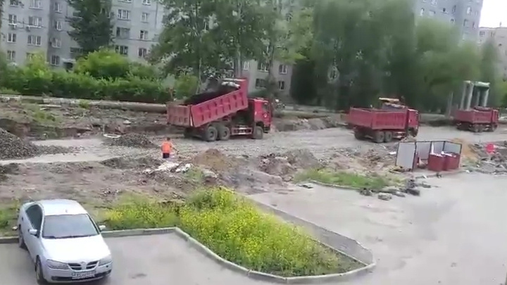 К новостройкам в Ленинском районе начали строить дорогу