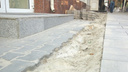 Ростовчане: тротуарную плитку на Большой Садовой укладывают с нарушениями