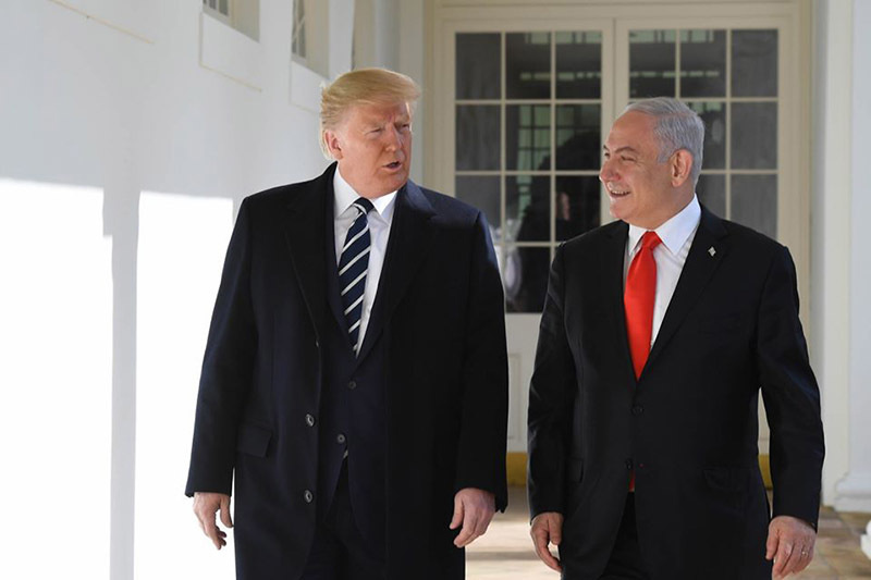 Трамп и Нетаньяху//официальная страница facebook.com/Netanyahu