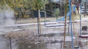 Двор в Краснооктябрьском районе Волгограда залило кипятком