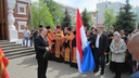 Самарское знамя освятили и отправили российским военным в Сирию