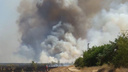 Степной пожар отступил от трассы Волгоград–Самара