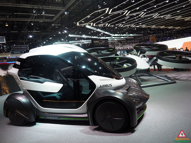 Прототип летающего автомобиля Airbus и дизайнерского ателье Italdesign