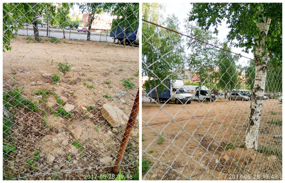 Парковка отсыпана песком и булыжниками — об эстетике говорить не приходится Парковка отсыпана песком и булыжниками — об эстетике говорить не приходится