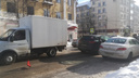 Из-за ДТП целая улица в центре Ярославля встала в пробку