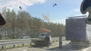 Под Тольятти столкнулись фура и грузовой автомобиль: кузов «газели» разорвало