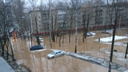Мэрия: двор в Брагино затопило из-за некачественной трубы