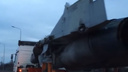 Военный самолет на трассе под Ростовом сняли на видео