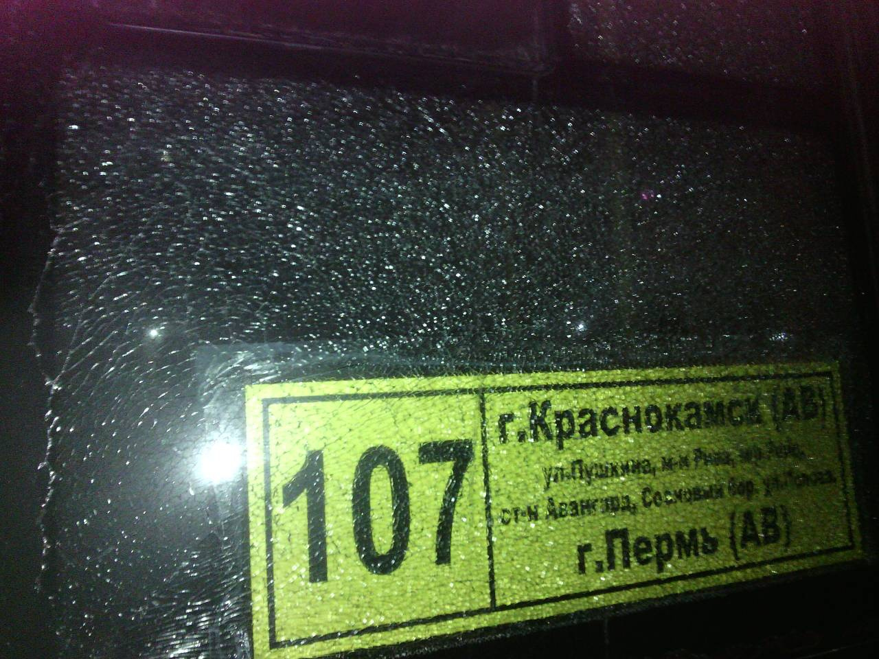 Нападающие разбили стекло в автобусе Нападающие разбили стекло в автобусе