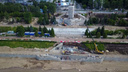 В Самаре на набережной у Ладьи начали собирать фонтан площадью 385 квадратных метров