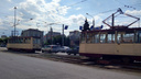 Авария в центре Челябинска остановила движение трамваев