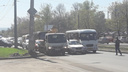 Улицу Ново-Вокзальную «парализовало» из-за ДТП с участием автобуса