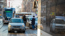 ДТП на углу Горького и Ворошиловского спровоцировало серьезную пробку в центре Ростова