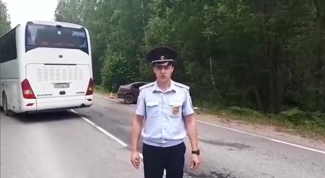 Скриншот с видео Отдела пропаганды УГИБДД по Петербургу и Ленобласти