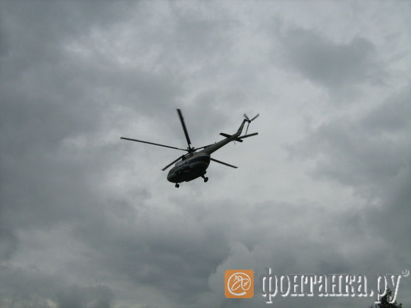 Второй вертолет с Владимиром Путиным