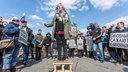 В Волгограде на митинг сторонников Навального горожан пришло втрое меньше, чем полиции
