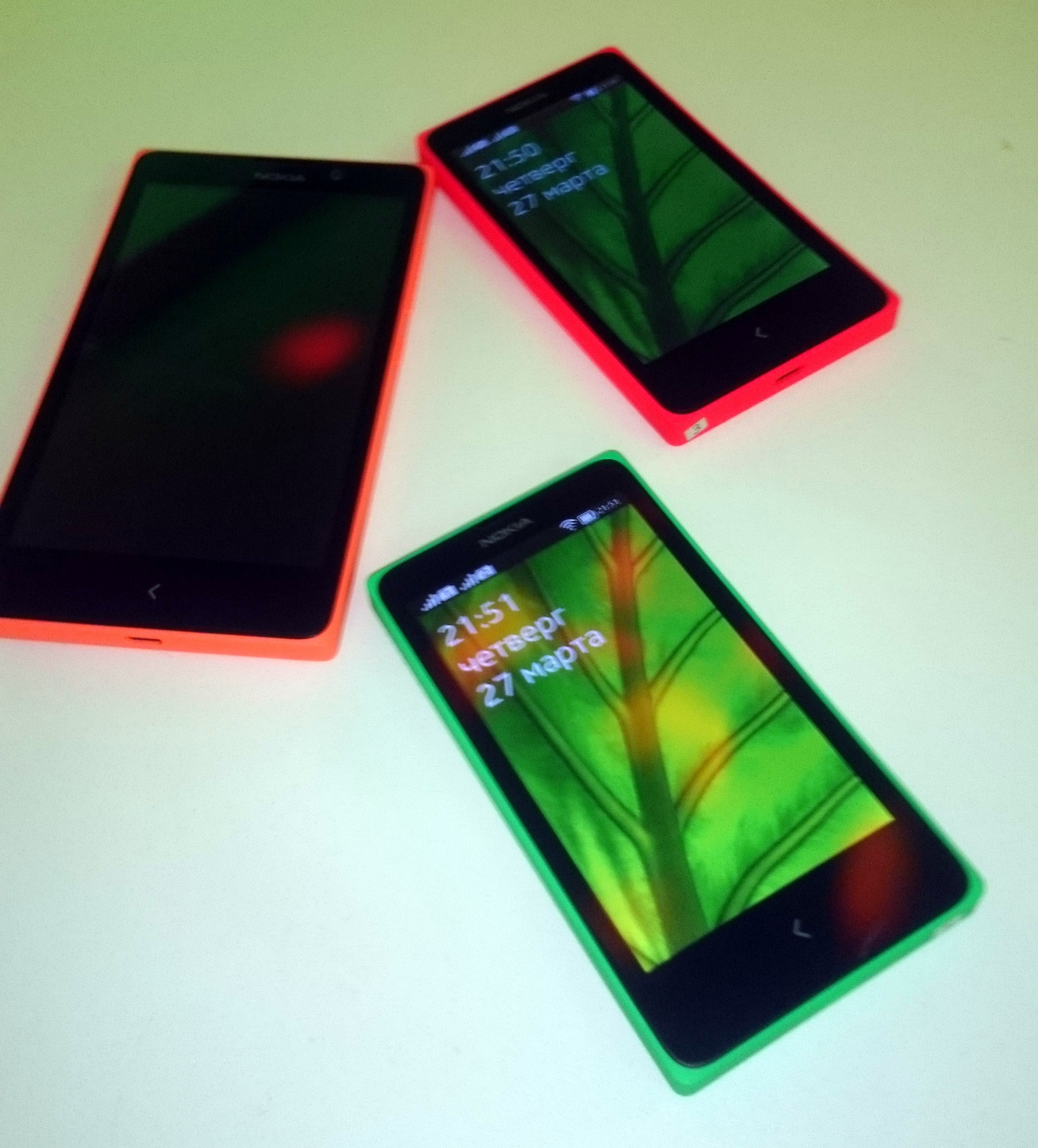 Nokia X, X+ и XL, фото с презентации