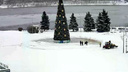 В Рыбинске впервые залили каток вокруг ёлки