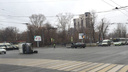 В центре Челябинска BMW «уложил» на бок «Газель» кондитерской фабрики