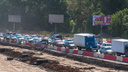 В Самаре Московское шоссе сковала трехкилометровая пробка: на 19 км авария