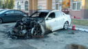 От BMW остались «головешки»: в Тольятти ночью полыхала дорогостоящая иномарка