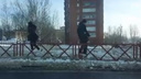 Пешеходы-эквилибристы: ярославцы пробираются по снежным горам вместо тротуаров