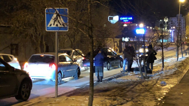 На Советской в Тюмени машина сбила пешехода