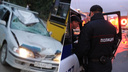 В Ленинском районе «Ниссан» на скорости сбил пешехода