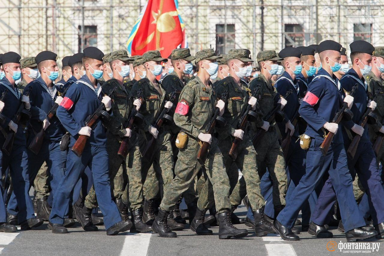 Репетиция парада в Санкт Петербурге 2020