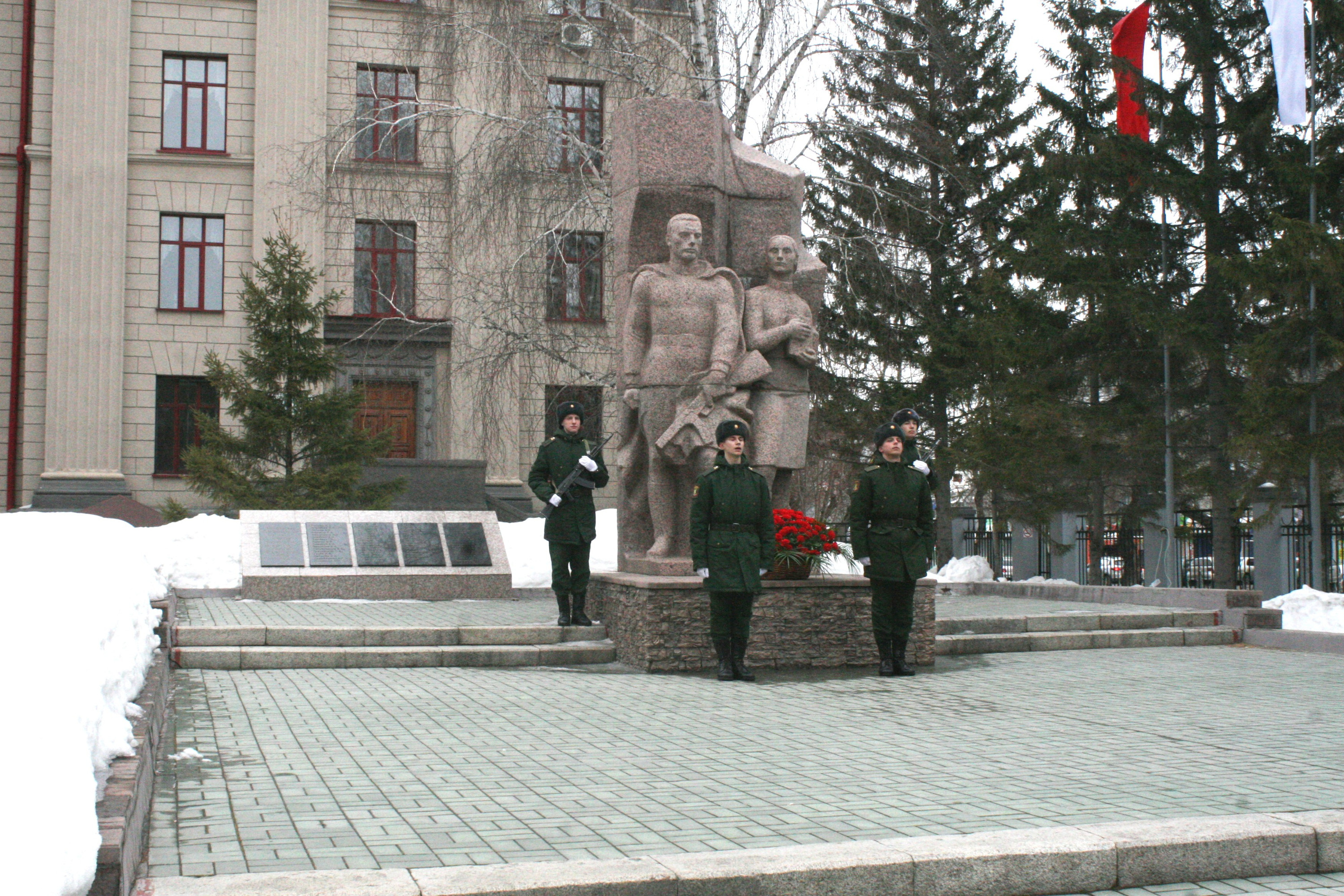 Эстафета в противогазах