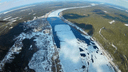 Вид на реку с воздуха: смотрим на видео, как Пинега освобождается ото льда