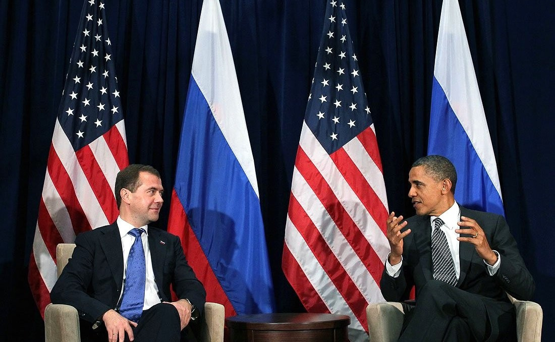 Дмитрий Медведев и Барак Обама