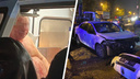 «Ночной патруль»: в Самаре пьяный военный пенсионер на «Рено» влетел в ассенизационную машину