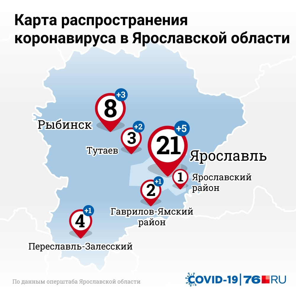 Карта распространения коронавируса в кировской области на сегодня