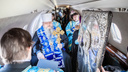 Как священники Архангельской области летают на самолете для борьбы с коронавирусом: видео