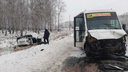На трассе под Челябинском в ДТП с маршруткой погибли две девушки