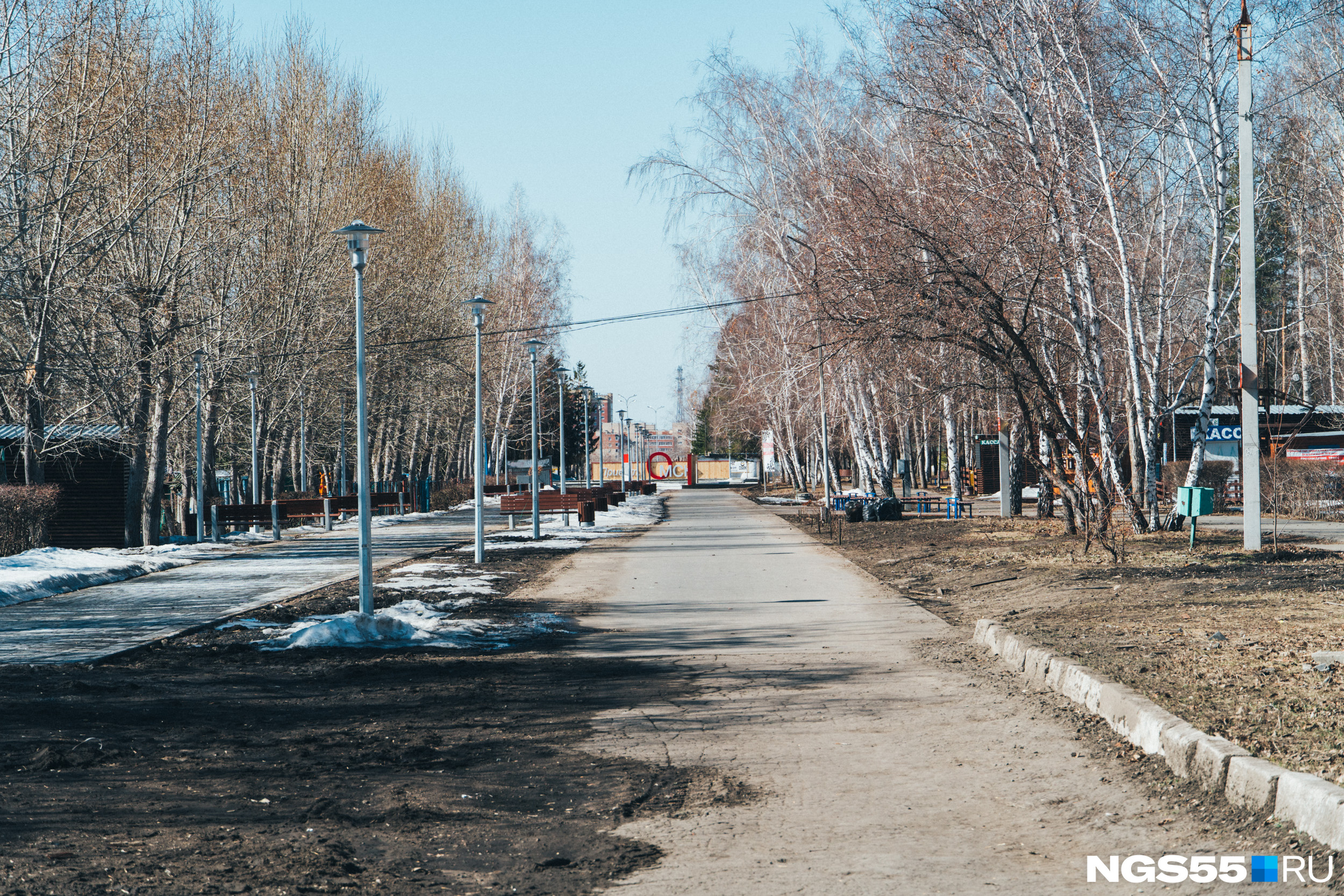 Омск без. Омск без людей.